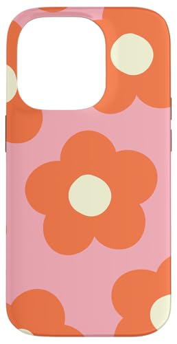 Danish Pastel Aesthetic Daisy Flower Preppy Burnt Orange X}zP[X iPhone 14 Pro p