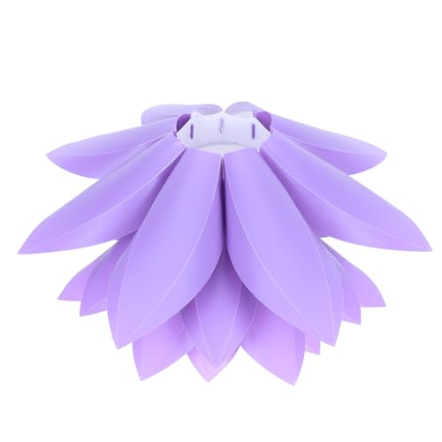 jojofuny Abat-jour Forme De Lotus Créatif Pour Suspension Et Lampe De Table Décoration Élégante Pour Salon Chambre Et Bureau Hauteur Couleur Violette