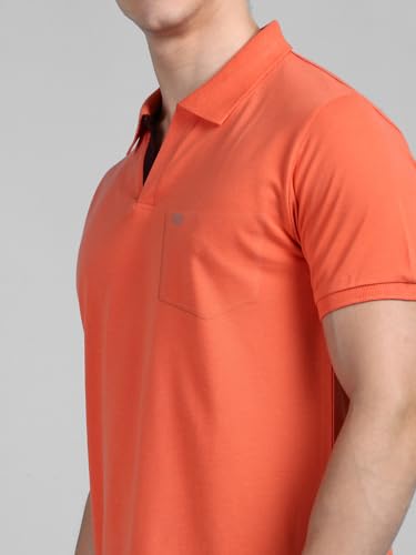 Image of Lux Cozi Men's Regular Fit Polo Neck Half Sleeve Solid Casual T-Shirt with Chest Pocket COZI 2122 APRCAT NB 3XL 2PC