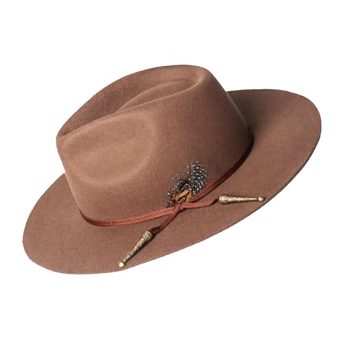 Chapeau en laine feutrée haut de gamme style denim personnalisé pour homme moderne