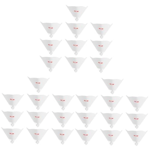 Cabilock 30pcs Thickened Paper Filter Funnel for Printer Photosensitive Paper Strainer Consumable Filter for Printer Sup