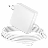 【Chargeur de remplacement pour Mac Book Air】 Entrée : CA 100-240 V, 1,0A, 50-60 Hz ; sortie : CC 14,85 V-3,05 A, 45 W Le chargeur de remplacement pour Mac Book Air 45 W en forme de T est la deuxième génération d'adaptateur secteur, et non la première génération. Veuillez vérifier clairement le modèle de votre Mac Book Air avant l'achat.