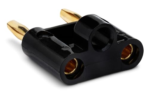 Hosa BNA-100 conector doble banana 2 piezas miniatura 6