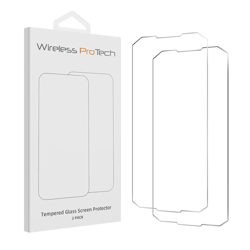 Wireless PROTECH 2-Pack Tempered Glass Screen Protectors HD 9H compatible with Kyocera DuraForce PRO 3 phone model E7200