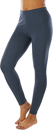 Image of ToBeInStyle Women's Skinny Fit Cotton Full Length Leggings Tights - Regular and Plus Sizes