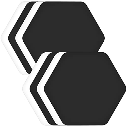 Image of GEAR AID Tenacious Tape Hex 2.5 inch Repair Patches, Clear /Black, 8 Count
