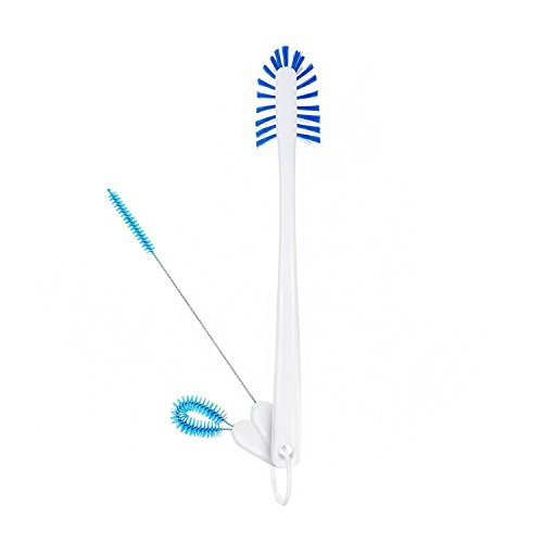 ZORRI Flasche Reinigungsbürsten 3 Sets -Inklusive Strohreinigung/Wasserflaschen/Flasche Pinsel und Detail Reinigungsbürste-Geeignet zum Waschen von Babyflaschen, Wasserflaschen, Tassen, Wein Stemware