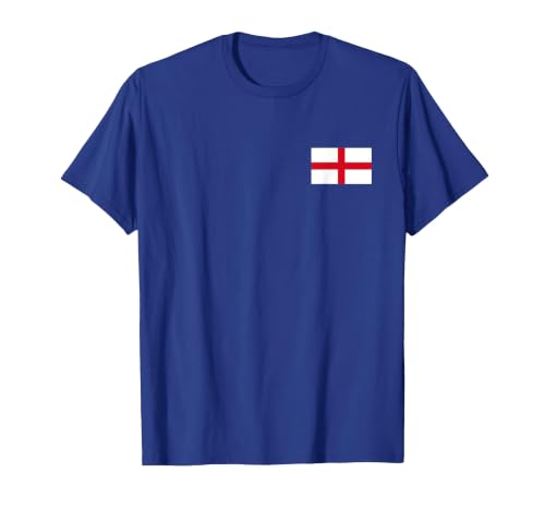 England Flag Saint George's Cross English T-Shirt, Men, Royal Blue, 3X-Large