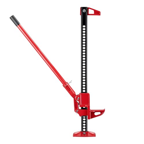 Wiltec 60‘‘ Wagenheber bis 3000 kg und max. 135 cm Hubhöhe, Offroad Farm Jack, Stockwinde für Geländewagen, SUV und ATV, Allzweckheber aus Stahl Wiltec 60‘‘ Wagenheber bis 3000 kg und max. 135 cm Hubhöhe, Offroad Farm Jack, Stockwinde für Geländewagen, SUV und ATV, Allzweckheber aus Stahl