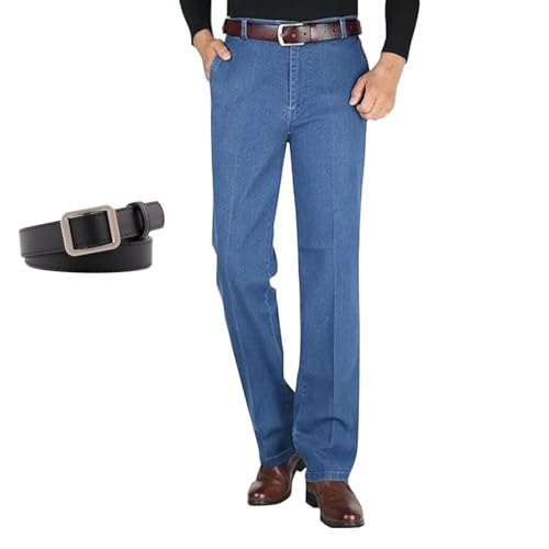 Modezier Jeans for Men, Jettjeans3 - Men's Classic Straight Fit Stretch Jeans, Jet Jeans 3 Stretch for Older Men