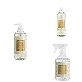 Caldrea Kitchen Set, Gilded Balsam Birch, 3 ct: Dish Soap (16 fl oz), Hand Soap (10.8 fl oz),...