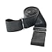 Menolana Yoga Strap Workout Band Auxiliary Equipment with Buckle Stretching Strap Resistance Band for Muscle Training Fitness Home Gym, Black