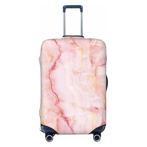 Pink Marble Suitcase Cover Elastic Travel Suitcase Protector Covers Trolley Case Sleeve With Buckle Strap Belt Luggage Cover