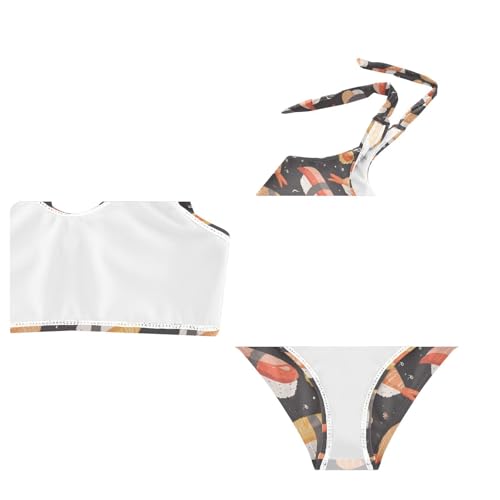 Wusikd Shrimp Sushi Girls Swimsuits Two Piece Swimwear Bikini Set for for Girls Size 3T4