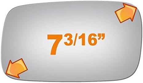 Burco 2770 Driver Side Power Replacement Mirror Glass for 1995-1998 SAAB 900, 1999-2002 SAAB 93, 1999-2002 SAAB 95