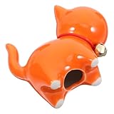 Statues de chats en céramique : cette figurine de chat est fabriquée en céramique, un matériau et facile à nettoyer. petite statue de chat