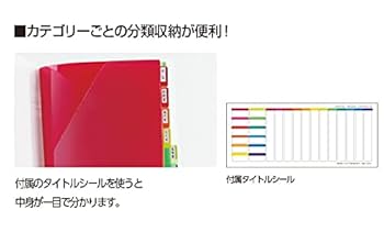 Amazon.co.jp: セキセイ アドワン レインボー ポケットファイル