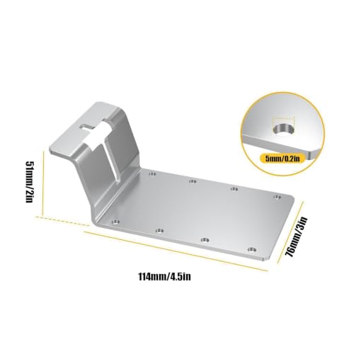 Soporte T Post ajustable y resistente a la intemperie para poste de buzón exterior 7