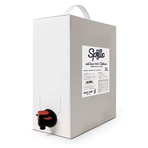 "Spillo" Cold Brew Caffè Coffee 100% Italiano Bag-In-Box Lt. 3 No Sugar Naturale
