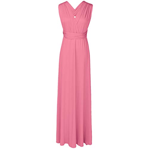 Image of Women Transformer Hi Low Evening Long Prom Dress Halter Convertible Multi Way Spaghetti Strap Wedding Cocktail Maxi Gown