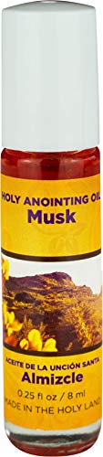 Musk Holy Land Anointing Oil from Israel, 1/4 oz Roller