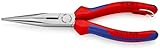 KNIPEX Flachrundzange mit Schneide (Storchschnabelzange) (200 mm) 26 12 200 T