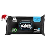 DUDE Wipes - Flushable Wipes Stocking Stuffers - 1 Pack, 48 Count - Unscented - Vitamin-E & Aloe - Septic and Sewer Safe