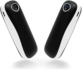 Hand Warmers 2 Pack, 5000mAh*2 Hand Warmers Rechargeable USB Power Bank, Hand Warmer Reusable 3 Heat Levels, Electric Hand Warmer Double-Sided Heating Great for Winter Outdoor Sports, Warm Gift