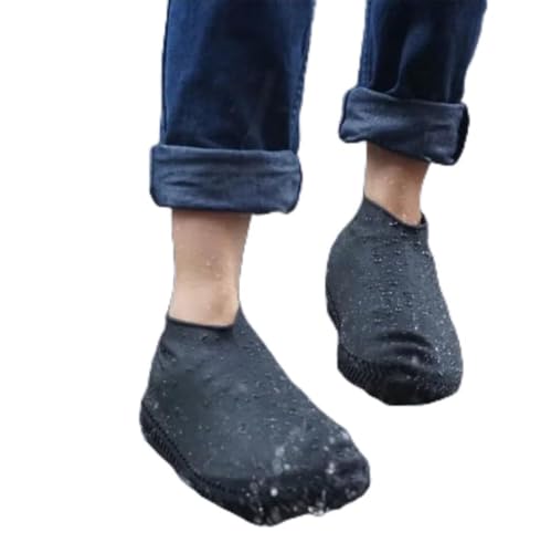 Capa Protetora de Silicone para Sapatos, Impermeável, Antiderrapante, Portátil, Tamanhos 30-34, Pret