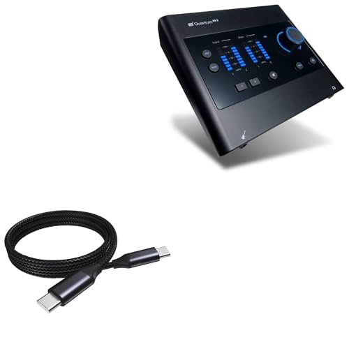 BoxWave�P�[�u�� PreSonus Quantum ES 2 USB-C �I�[�f�B�I�C���^�[�t�F�C�X�ɑΉ� - DirectSync PD�P�[�u�� (3�t�B�[�g) - USB-C - USB-C (100W)�AType C �ґg�[�d�ƍ������� - �W