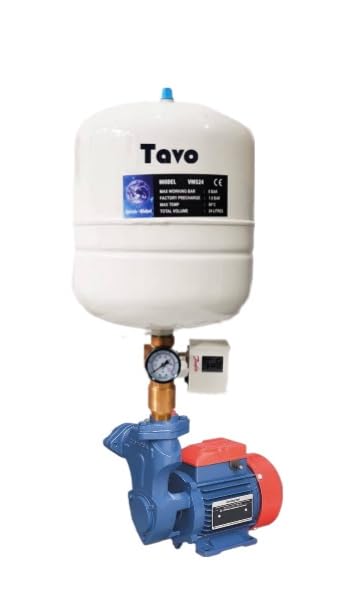 Tavo Crompton Pump With 20/24Liter Tank With Accessories (Nrv, Danfoss Switch, Pressure Gauge, 5-Way Connector) (1.0 Hp) (B0CFB7LKSJ) Amazon Price History, Amazon Price Tracker