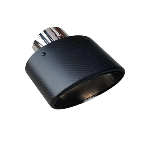 Tubo de escape universal de carbono mate con silenciador de acero inoxidable de 115mm