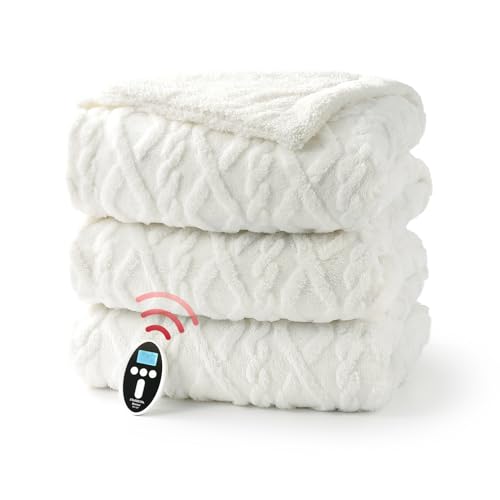 STARBEDIA Heating Blanket Wireless Electric Blanket Queen Size, Dual Control Heated Blanket with...