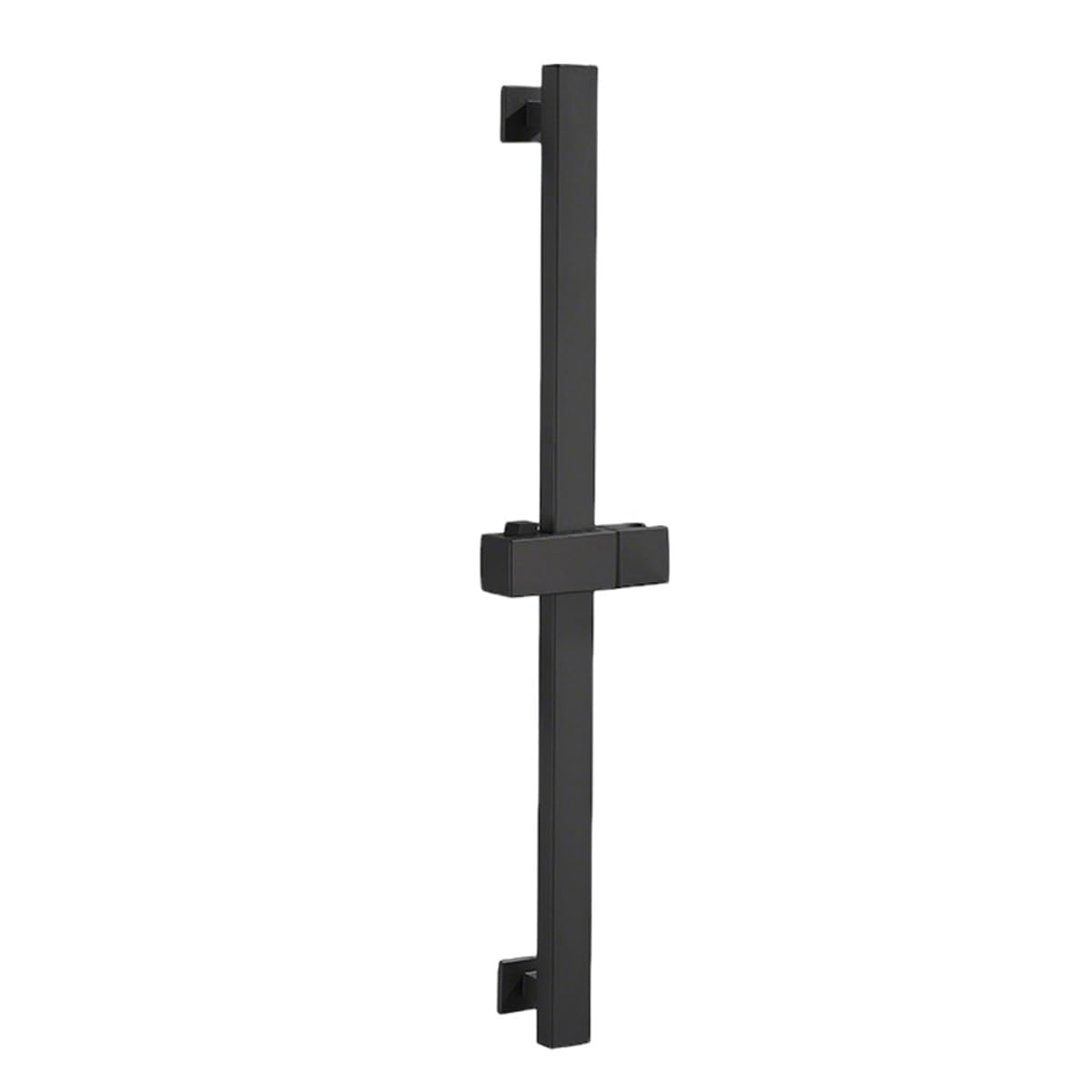 Kit di saliscendi per doccia quadrato, 60 cm, in acciaio inox SUS304, con montaggio a parete, girevole a 360°, regolabile, per il bagno, colore: nero