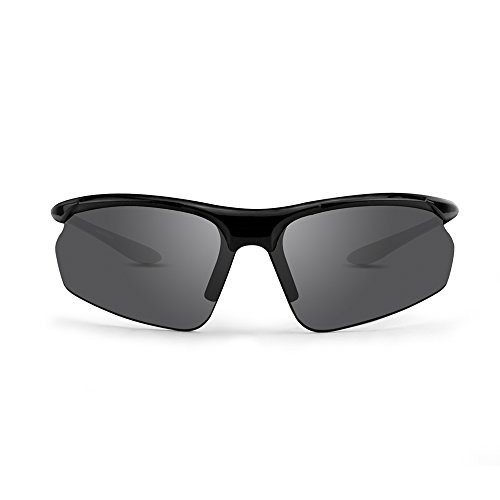 Epoch 6 Golf Sport Sunglasses Black Frame with Smoke Lens
