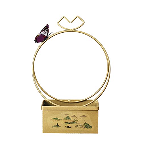 Vase rectangulaire en fer pot de fleurs extérieur table chambre - 5