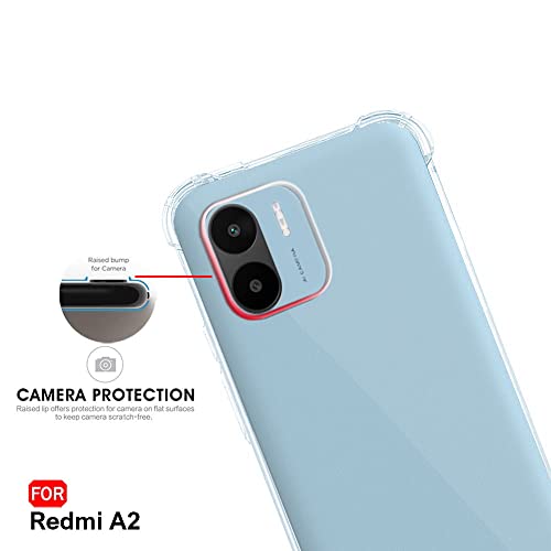 Image of TheGiftKart Crystal Clear Back Cover Case for Mi Redmi A1 / A2 | Shockproof Soft TPU Case | Cushioned Edges for Ultimate Protection Back Cover Case (TPU, Transparent)