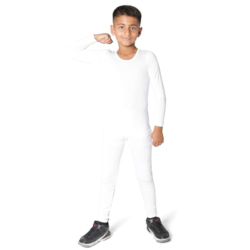 Boys Thermal Top and Bottom Underwear Set; Long Johns for Kids; Base Layer Set for Cold Weather; Microfleece Moisture Wicking2