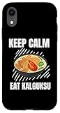 Retro Mantener La Calma Comer Kalguksu Vintage Grunge Kalguksu Amante Carcasa para iPhone XR