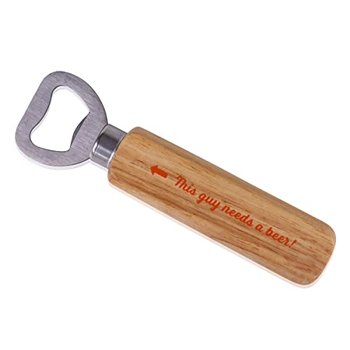 Accentra Geschenkset MEN’S COLLECTION in Geschenkbox aus Kraftpapier mit Griff, inkl. 140ml Badegel und Duschgel, 60ml After Shave Balsam und Flaschenöffner mit Holzgriff, Duft: Birke & Zeder