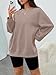 WYNNQUE Oversized Sweatshirts For Women Crewneck Fleece Pullover Comfy Hoodies Fall Outfits Fashion 2026 Winter Clothes Trendy Sweaters Ladies Plain Tops Cute Basics Clothing CoffeeGrey L
