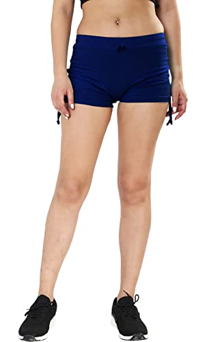 Image of TWGE Womens Cotton Hot Shorts - Short Pants for Ladies Stretchable Athletic Shorts Comfortable Fit with Elastic Waistband - Active Wear Ideal for Gym Yoga & Nightwear