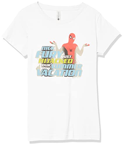 T-shirt Marvel de vacances pour fille : haut d'été à manches courtes imprimé