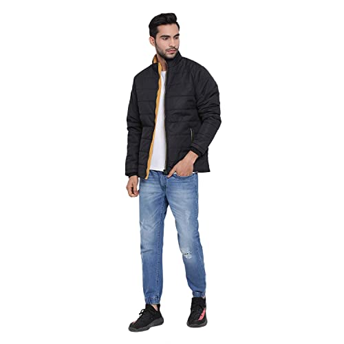 Image of PERFKT-U Winter Zipepr Standard Length Polyester Puffer Jacket For Men