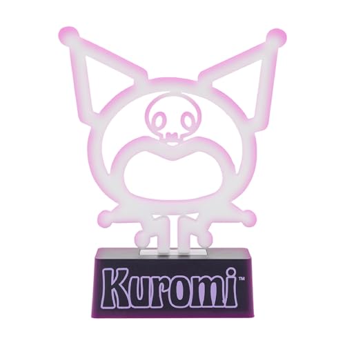 Image of Silver Buffalo Sanrio Hello Kitty Kuromi Mood Lighting, Neon Light Lamp