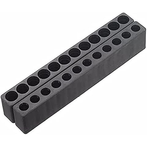 ChenXi Shop 10 Pieces 12 Holes 1/4" Hex Shank Screwdriver Bit Holder Plastic Screwdriver Head Storage Case Cover