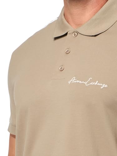 Armani Exchange Men's Stretch Cotton Piquet Signature Logo Polo3