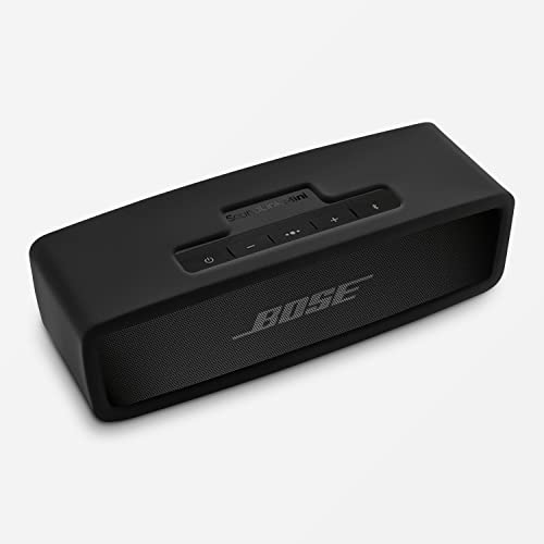 Image of Geiomoo Compatible with Bose SoundLink Mini /Mini II Silicone Carrying Case, Portable Scratch Shock Resistant Cover (Black)