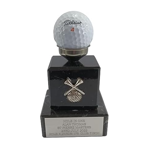 Personalised Hole in One Golf Ball Trophy Cover