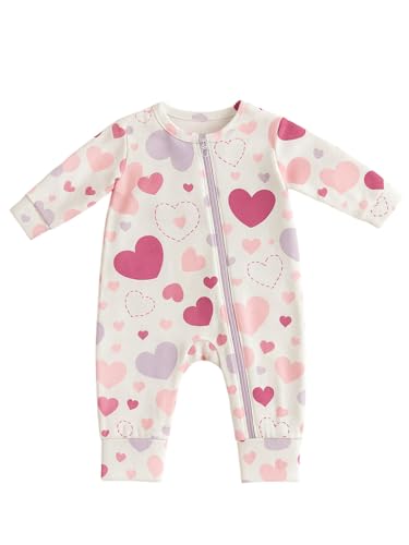 Macacão de Zíper Vira Pé Estampado de Menina (Multicolorido, 3-6M)